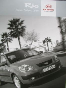 Kia Rio Preise Farben Daten 11/2005
