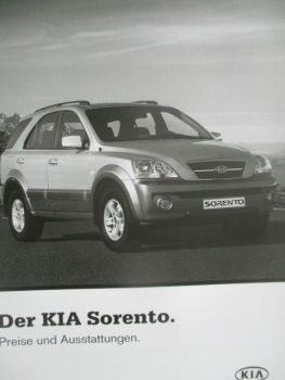 Kia Sorento Preise (JC) August 2003