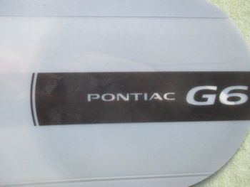 Pontiac G6 2005 Pressemappe Englisch