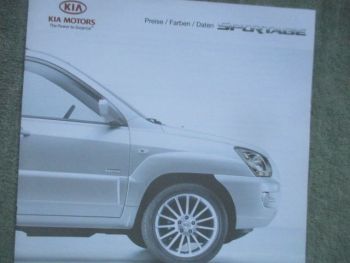 Kia Sportage Preise/Farben/Daten Januar 2008