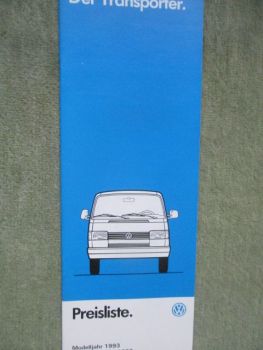 VW T4 Transporter Modelljahr 1993