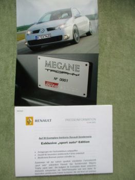 Renault Megane Trophy sport auto Edition 1 of 50 Presseinformation