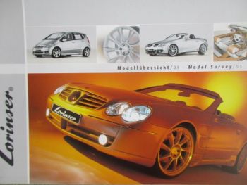 Lorinser Modellübersicht 2005