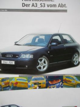 Abt Audi A3 - S3 (8L) Juli 2001 Prospekt