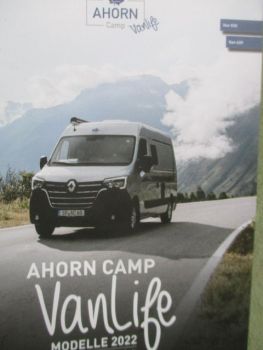 Ahorn Camp Vanlife Modelle 2022 Basis Renault Master