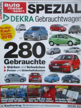 auto motor & sport Spezial Dekra Gebrauchtwagen 2015