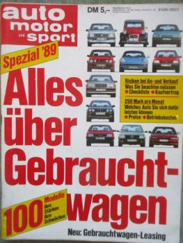 auto motor & sport Spezial 1989 Gebrauchtwagen