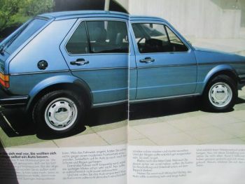 VW Golf I Typ17 C CL GL GTI +GTD August 1982