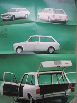 Fiat 128 Familiare 3-türig Prospektmappe Klein