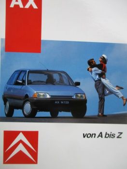 Citroen AX A-Z +technische Beschreibung August 1986