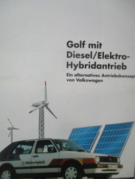 VW Golf II Typ19E Diesel/Elektro-Hybridantrieb Dokumentation