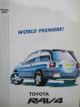 Toyota RAV4 Pressemappe Englisch März 1994