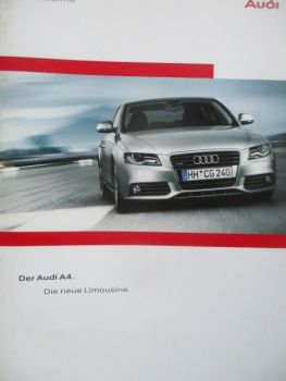 Audi A4 Typ 8K Produktinfo Limousine 9/2007
