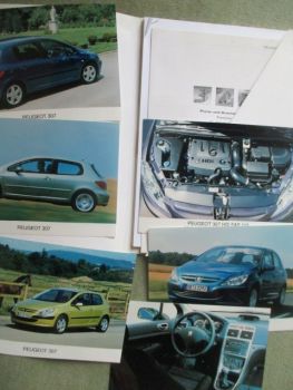 Peugeot 307 Pressemappe 2001