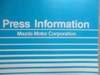 Mazda Press Information 1984