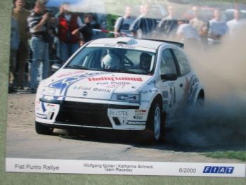 Fiat Punto Rallye Pressefoto 18x24cm