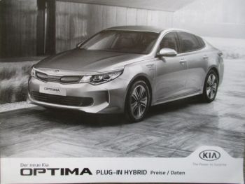 Kia Optima Plug-in Hybrid Preise/Daten Modelljahr 2017