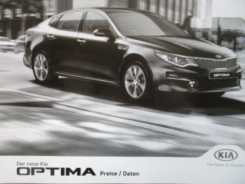 Kia Optima Preise/Daten Modelljahr 2018