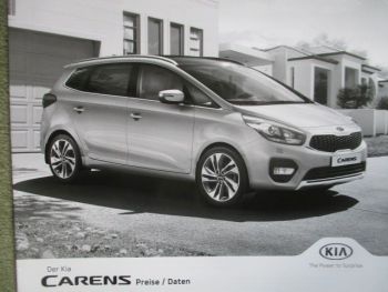 Kia Carens Preise/Daten Modelljahr 2014