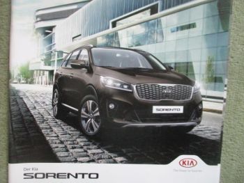Kia Sorento Katalog Modelljahr 2018