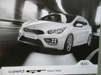 Kia pro_ceed GT +GT Preise/Daten 8/2014