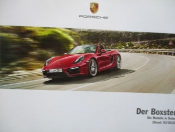 Porsche Boxster (981) +S +GTS Preisliste März 2015