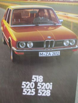 BMW 518 520 520i 525 528 September 1976