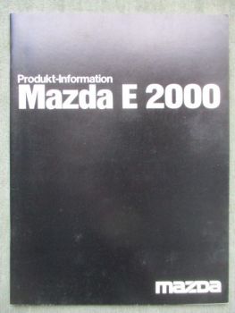 Mazda E 2000 Produkt-Information