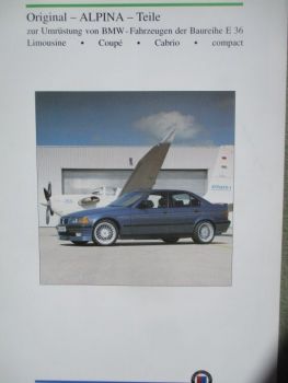 Alpina Original Teile 3er Reihe E36 März 1993