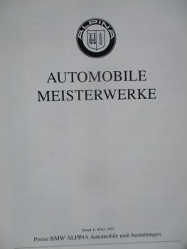 Alpina Preisliste März 1995
