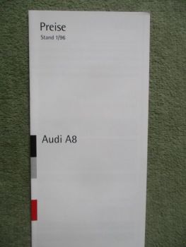 Audi A8 Preise 1/1996