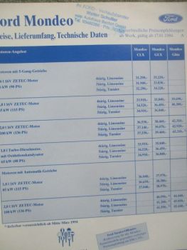 Ford Mondeo 3.Februar 1997