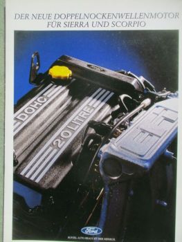 Ford Sierra & Scorpio Doppelnockenmotor Mai 1989