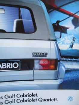 VW Golf I Cabriolet Typ17 +Quartett August 1988