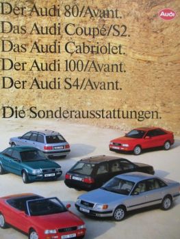 Audi 80 Avant +Coupé S2 Cabriolet +100 Avant+S4 Januar 1993