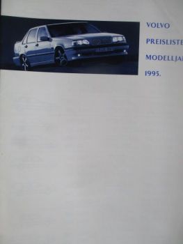 Volvo Preisliste Modelljahr 1995