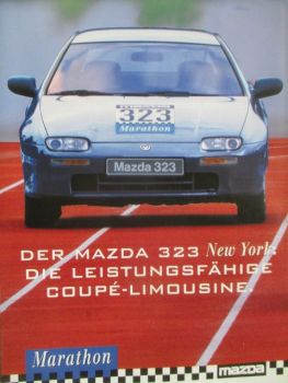 Mazda 323 New York Coupé Limousine Prospektblatt+Preis