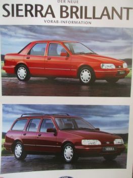 Ford Sierra Brilliant Vorab-Information Mai 1992