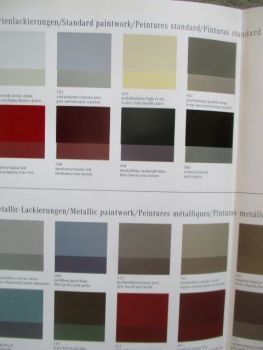 Mecedes Benz Personenwagen Lackierungen Juli 1991