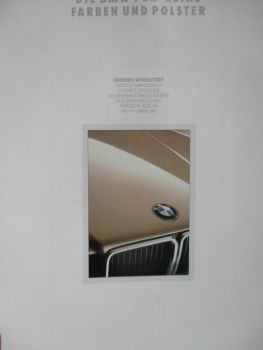 BMW 7er Reihe E32 Farben und Polster 1/1992