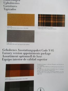 Mercedes Benz Geländewagen Lackierungen +Polsterungen 8/1988