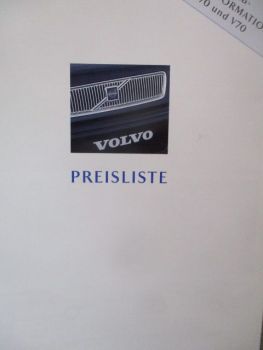 Volvo S70 & V70 Vorab Preisinformation 15.November 1996