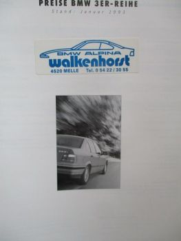 BMW 3er Reihe E36 Januar 1993