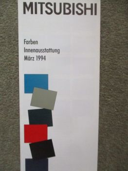 Mitsubishi Farben Innenausstattung März 1994