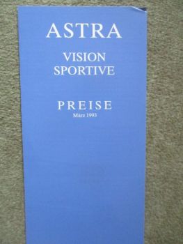 Opel Astra F Vision Sportive März 1993
