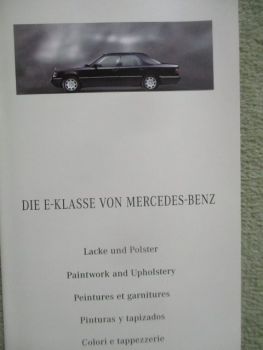Mercedes Benz E-Klasse Lacke und Polster W124 Juli 1993