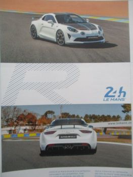 Alpine A110 R Le Mans 36x50cm Juni 2023