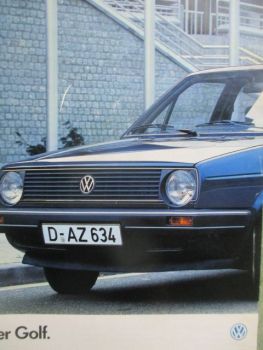 VW Golf (19E) C CL GL GTDi GTI +Carat August 1985