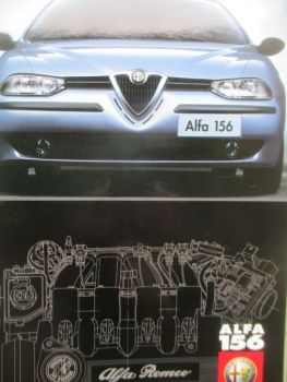 Alfa Romeo 156 Prospekt Oktober 1997