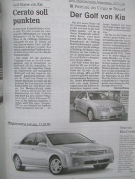 Kia Pressespeigel Januar+Februar 2004